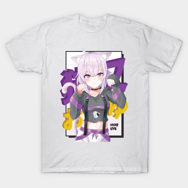 Hololive JP - Nekomata Okayu T-Shirt by naderu